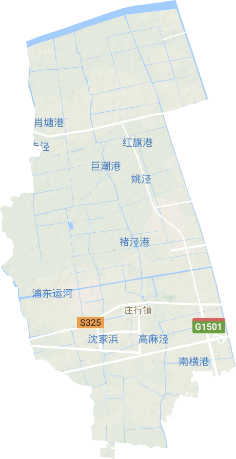 庄行镇地形图