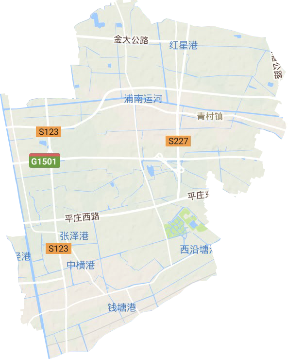 青村镇地形图