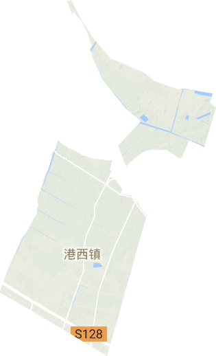港西镇地形图