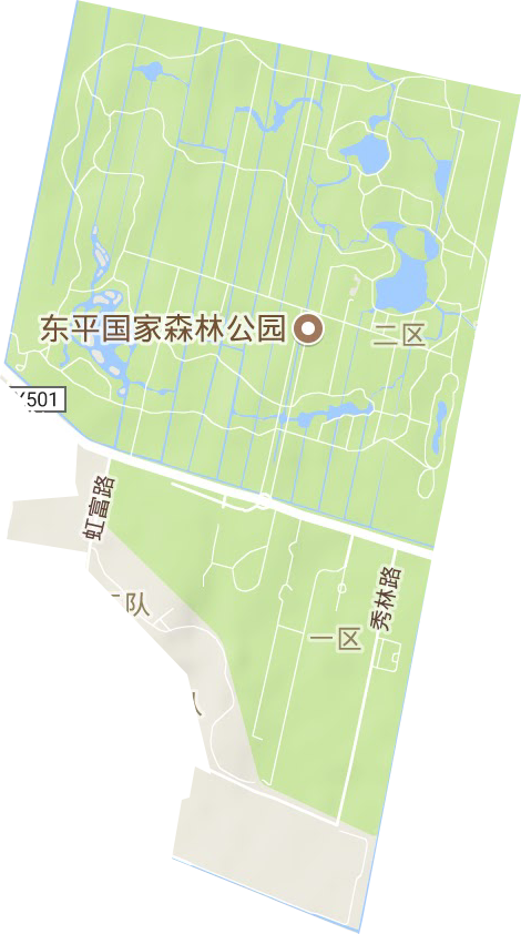 东平林场地形图
