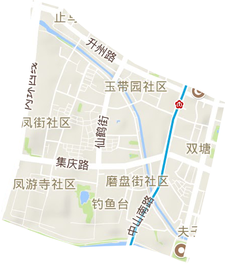 双塘街道地形图