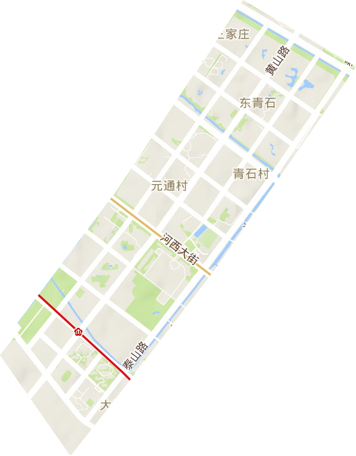 沙洲街道地形图