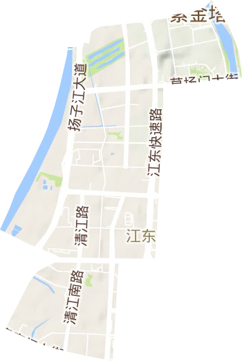江东街道地形图