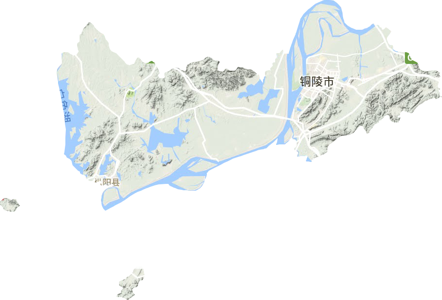 铜陵市地形图