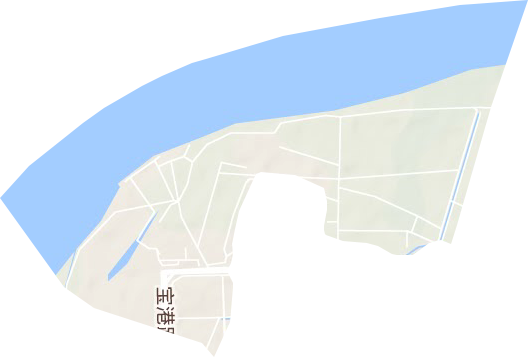 南京市靖安三江口工业园地形图