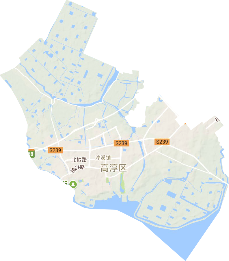 淳溪镇地形图