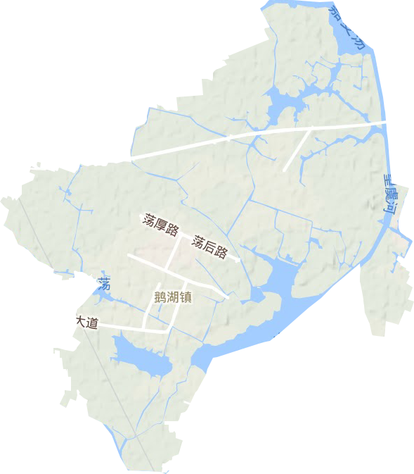 鹅湖镇地形图