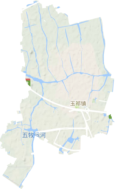 玉祁街道地形图