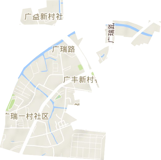 广瑞路街道地形图