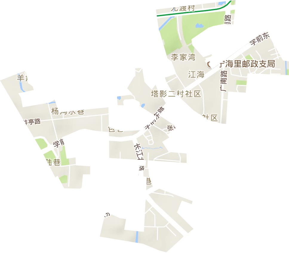江海街道地形图