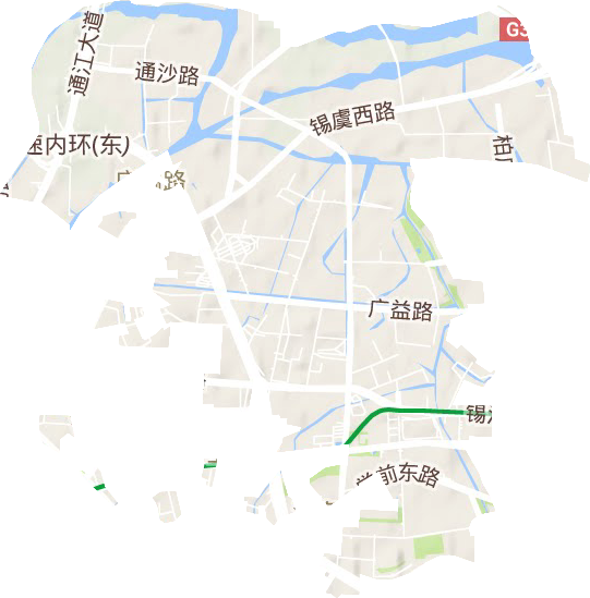 广益街道地形图