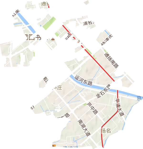 扬名街道地形图