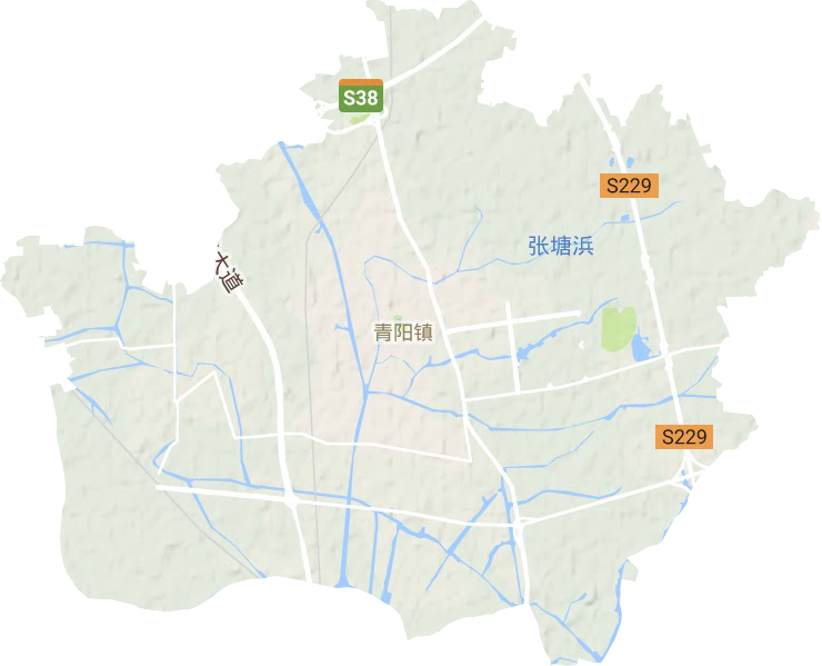 青阳镇地形图