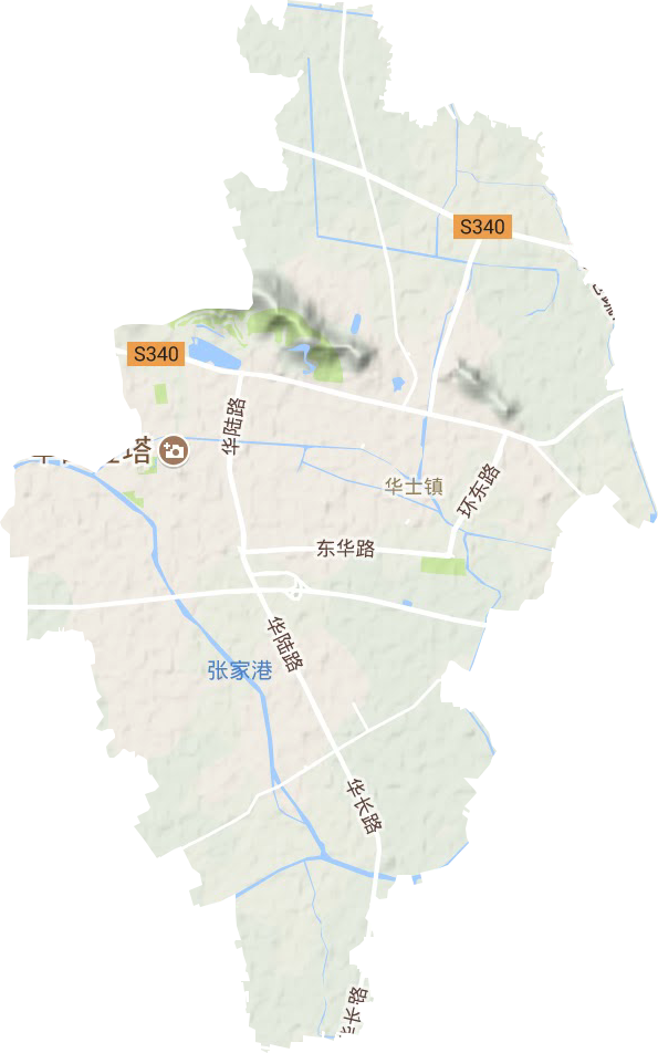 华士镇地形图