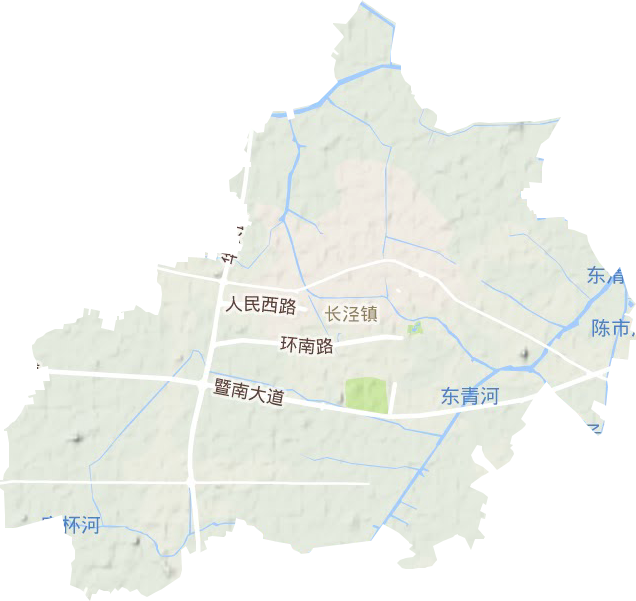 长泾镇地形图