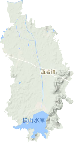 西渚镇地形图
