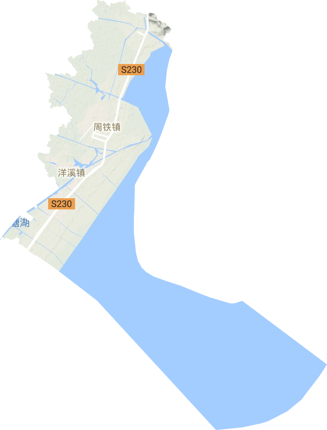 周铁镇地形图