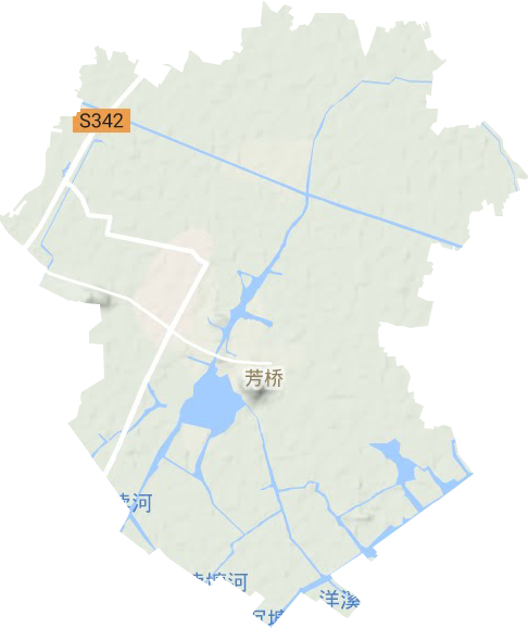 芳桥镇地形图