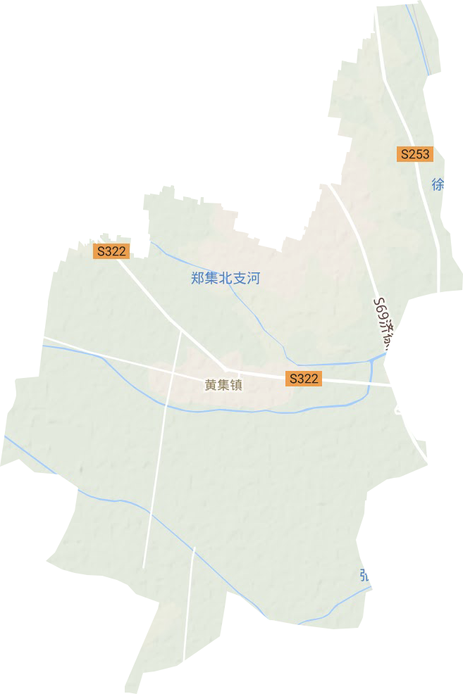 黄集镇地形图