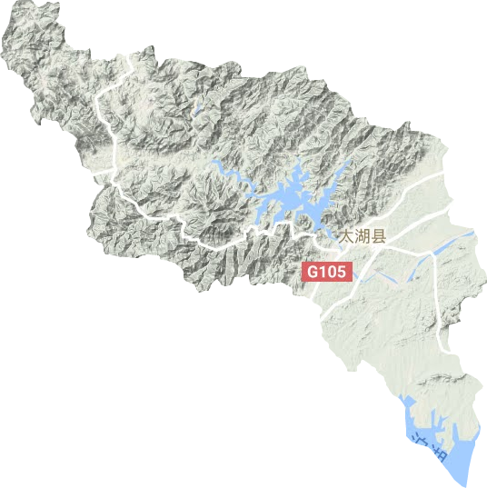 太湖县地形图