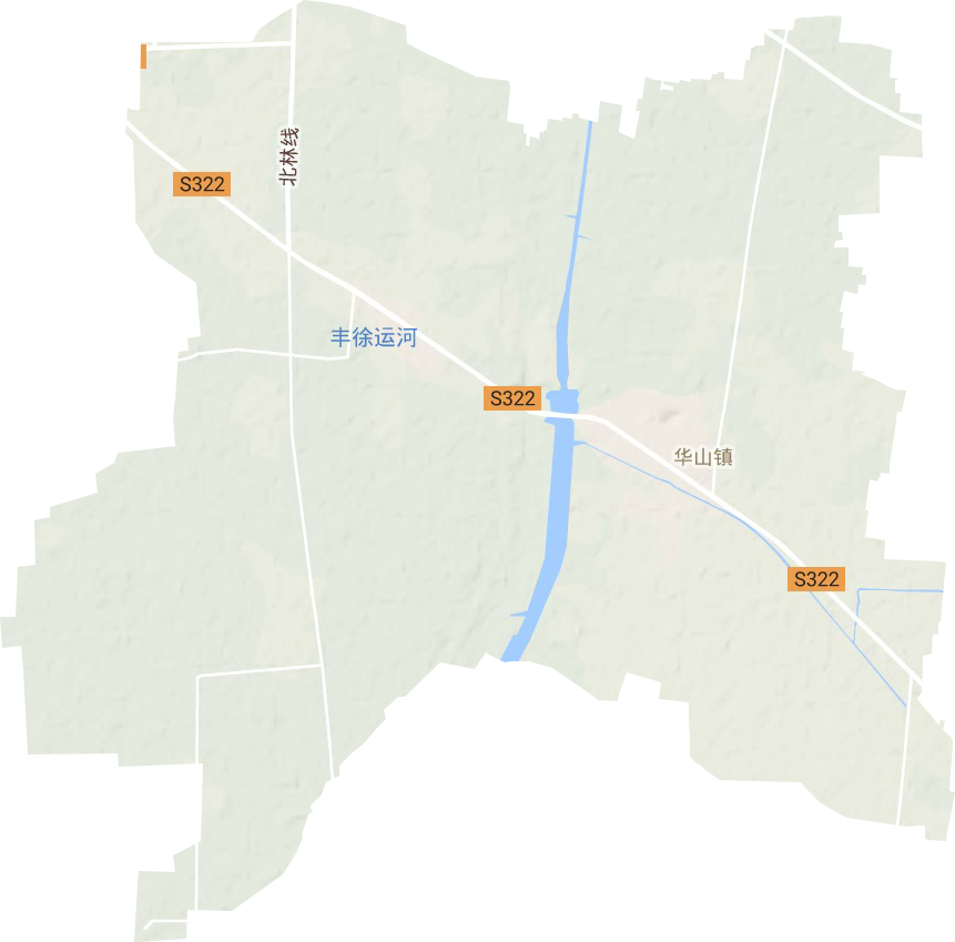 华山镇地形图