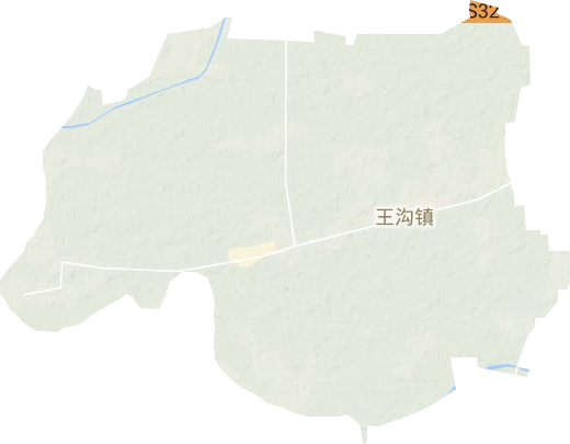 王沟镇地形图