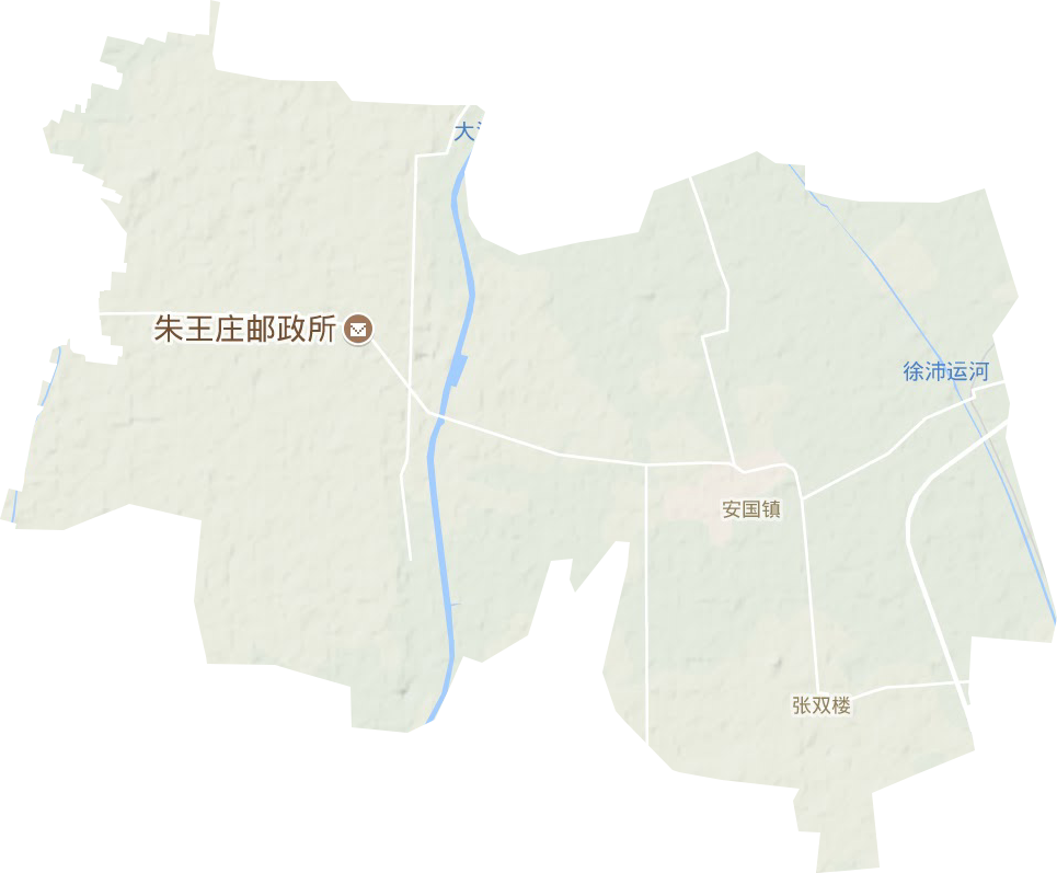 安国镇地形图