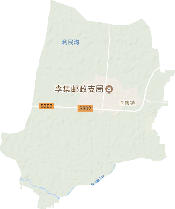 李集镇地形图