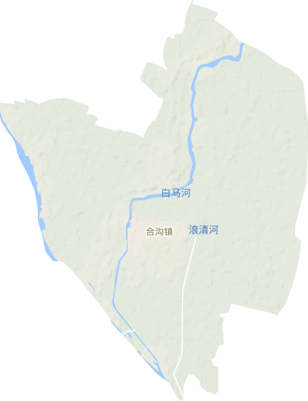合沟镇地形图