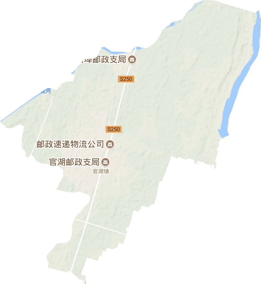 官湖镇地形图