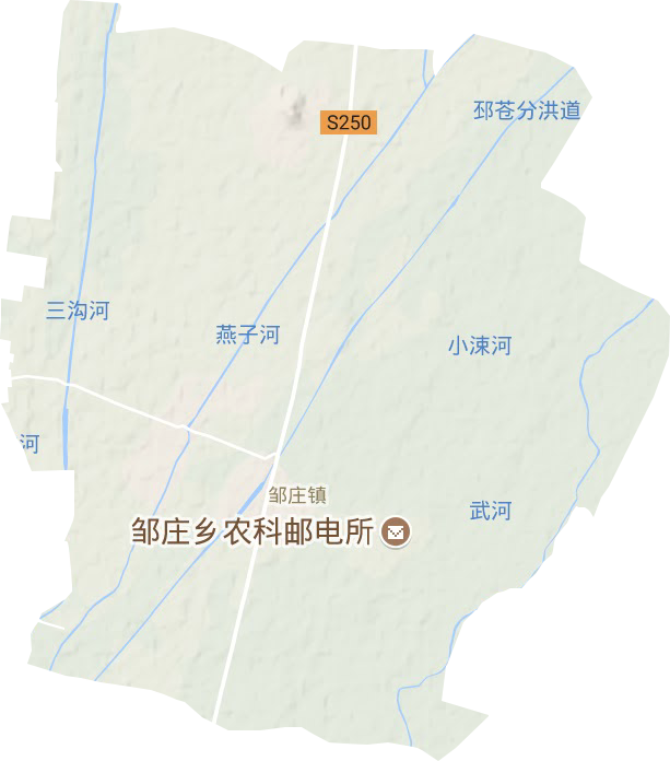 邹庄镇地形图