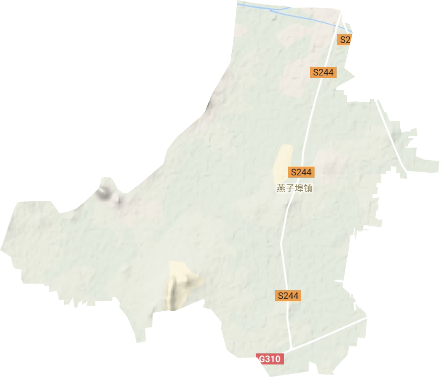 燕子埠镇地形图