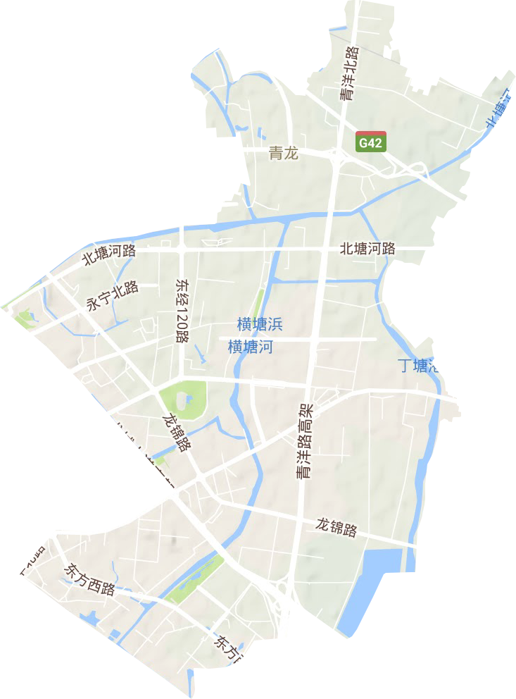 青龙街道地形图