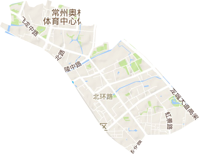 红梅街道地形图