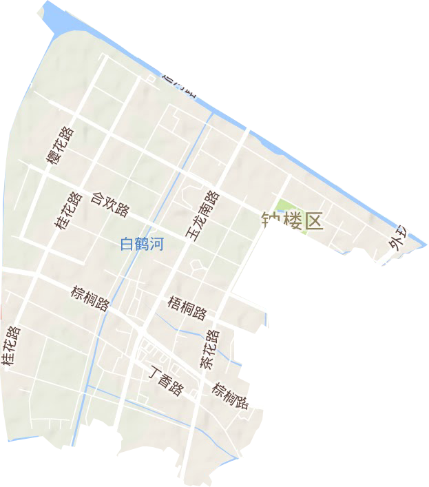 北港街道地形图