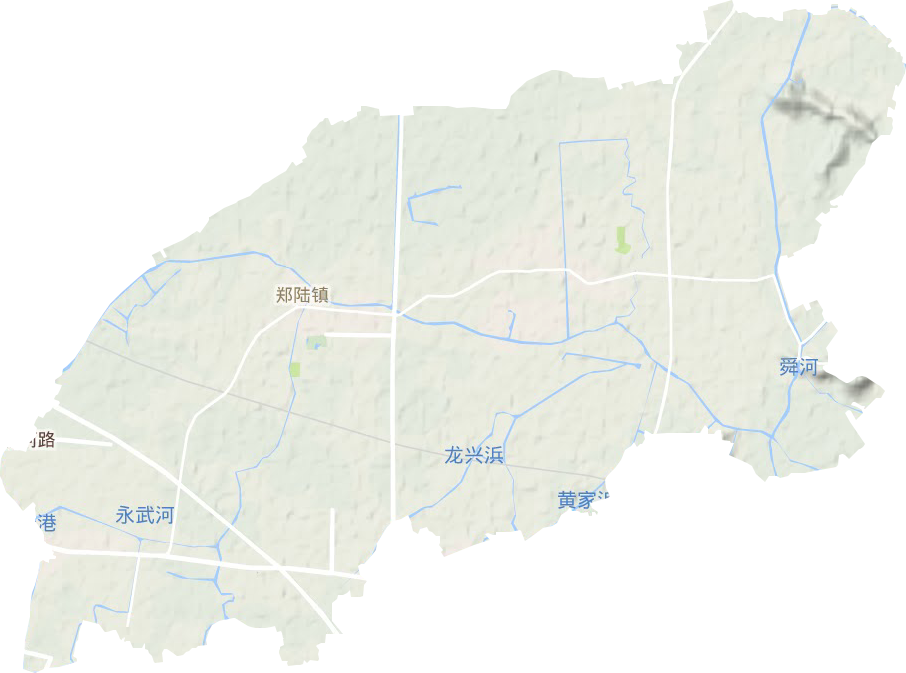 郑陆镇地形图