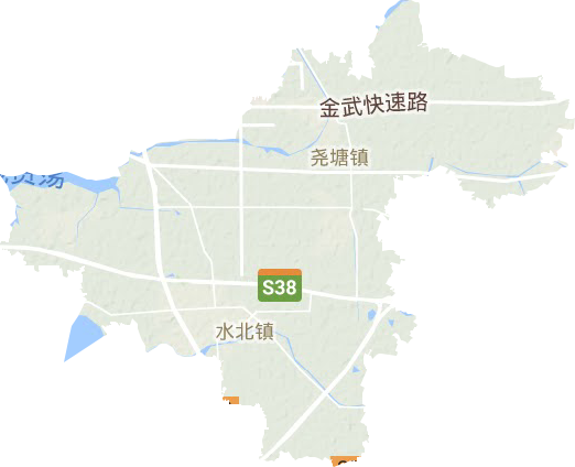 尧塘镇地形图