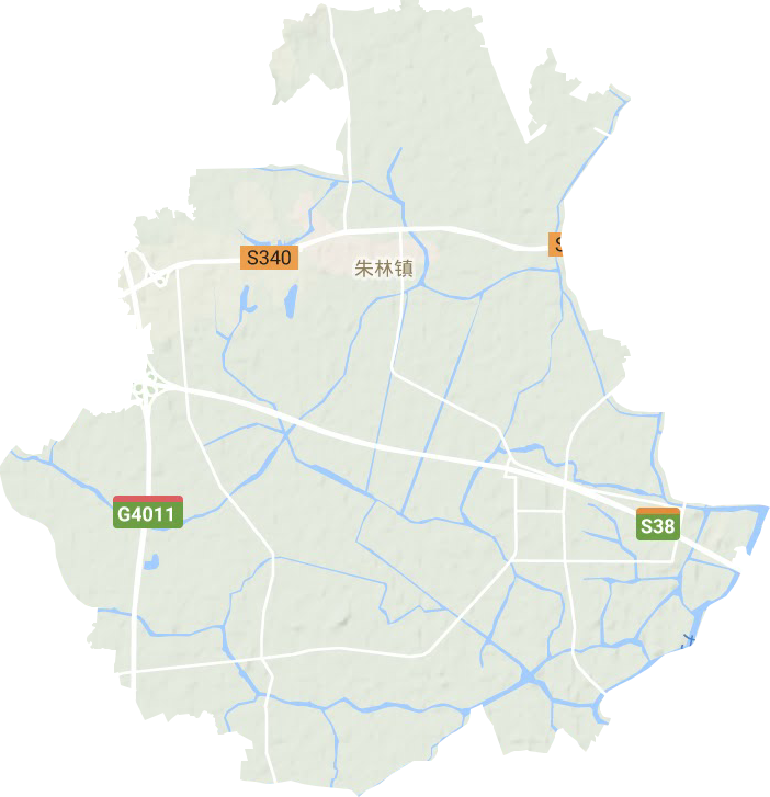 朱林镇地形图