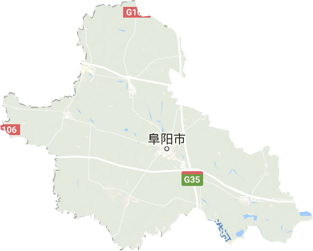 阜阳市地形图