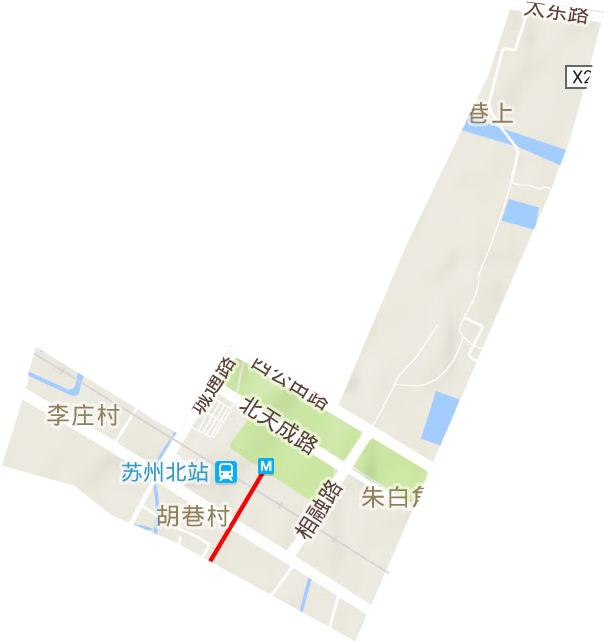 苏州高铁新城地形图