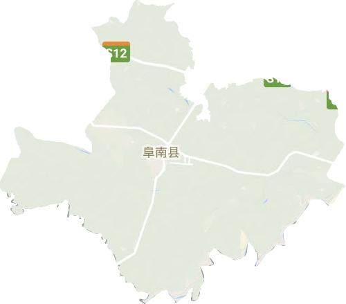 阜南县地形图