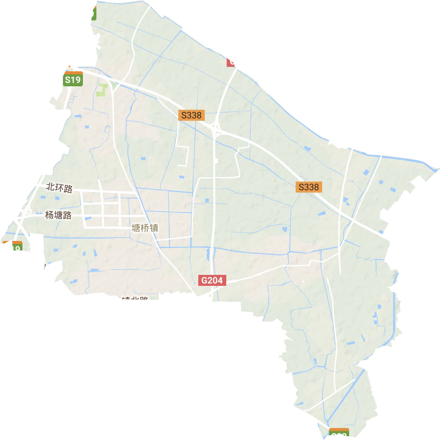 塘桥镇地形图