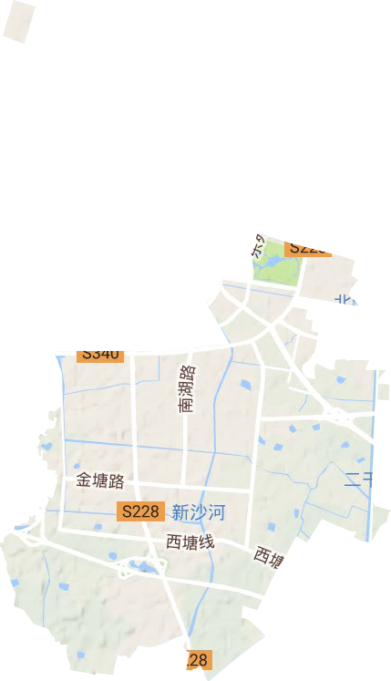 张家港经济技术开发区地形图