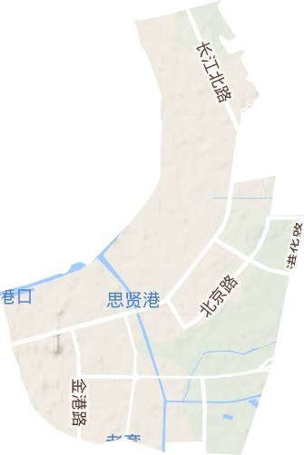 张家港保税区地形图