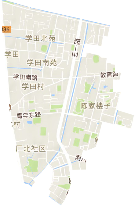 学田街道地形图