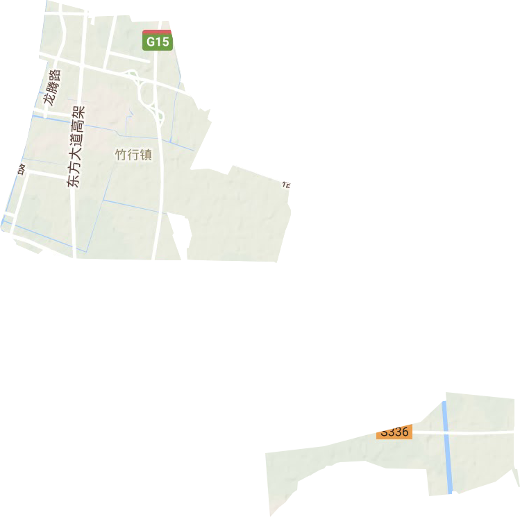 竹行街道地形图