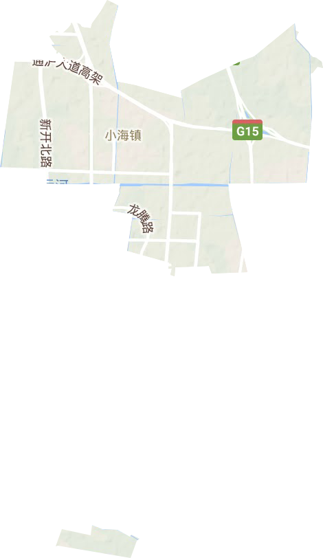 小海街道地形图