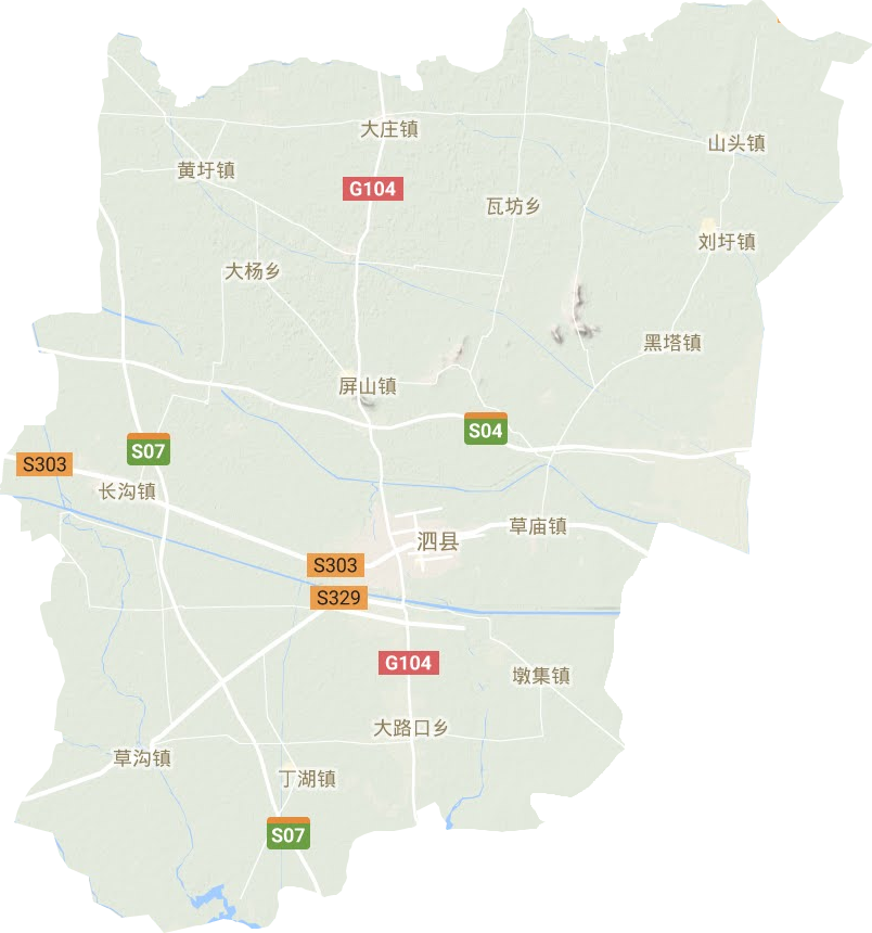 泗县地形图