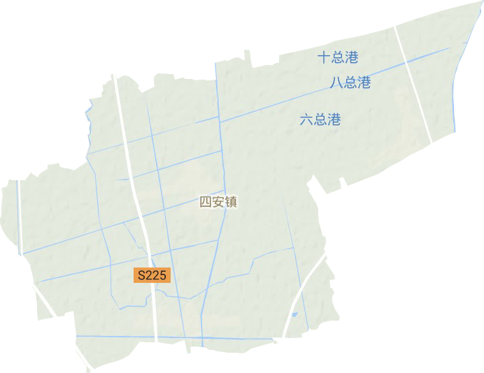 四安镇地形图