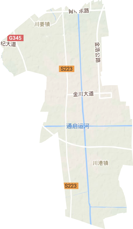 川姜镇地形图